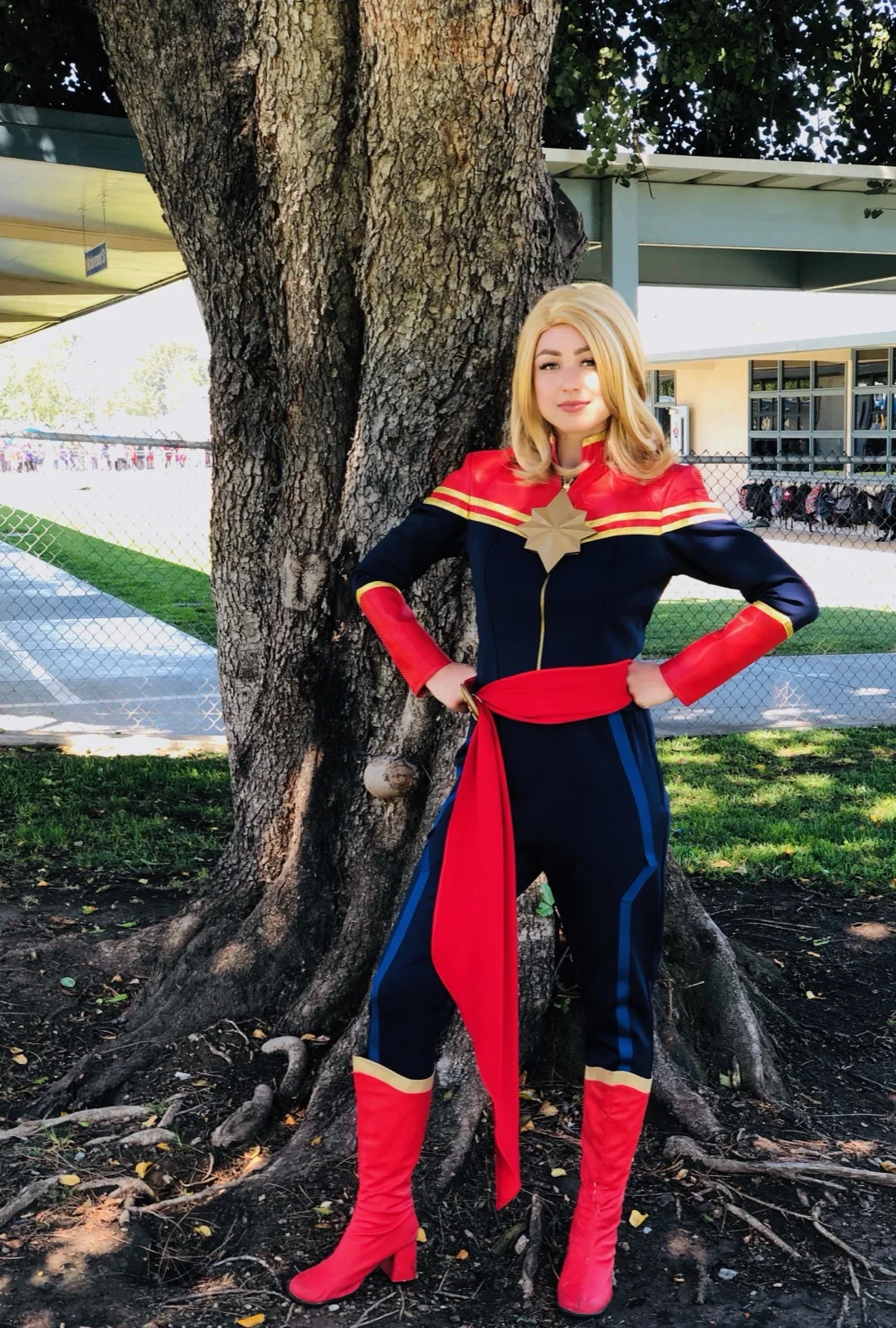 Captain Hero party character in Boston