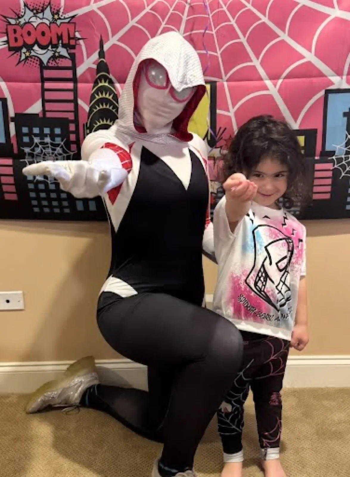 Web Heroine party character in Boston