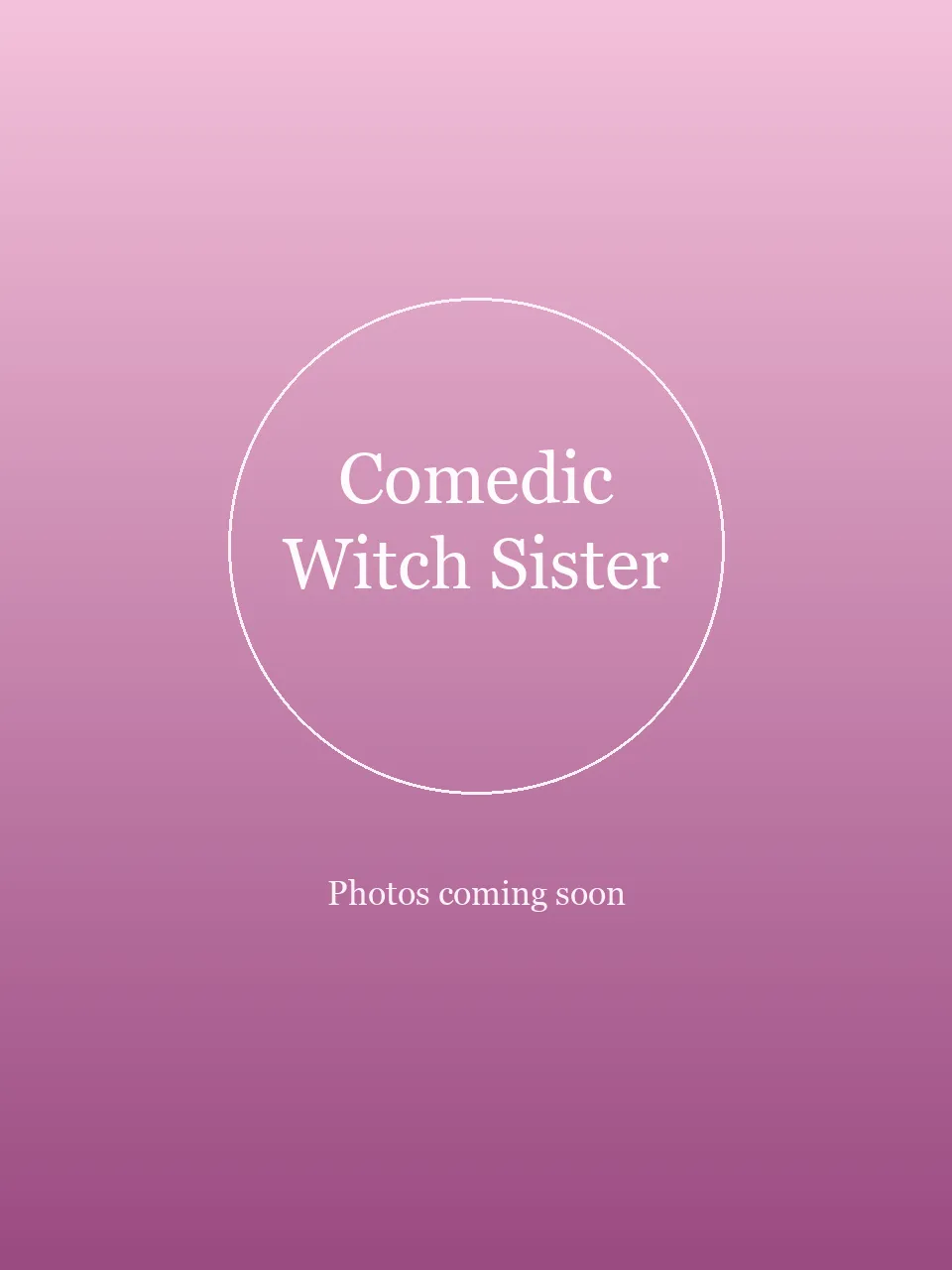 Comedic Witch Sister party character in Boston