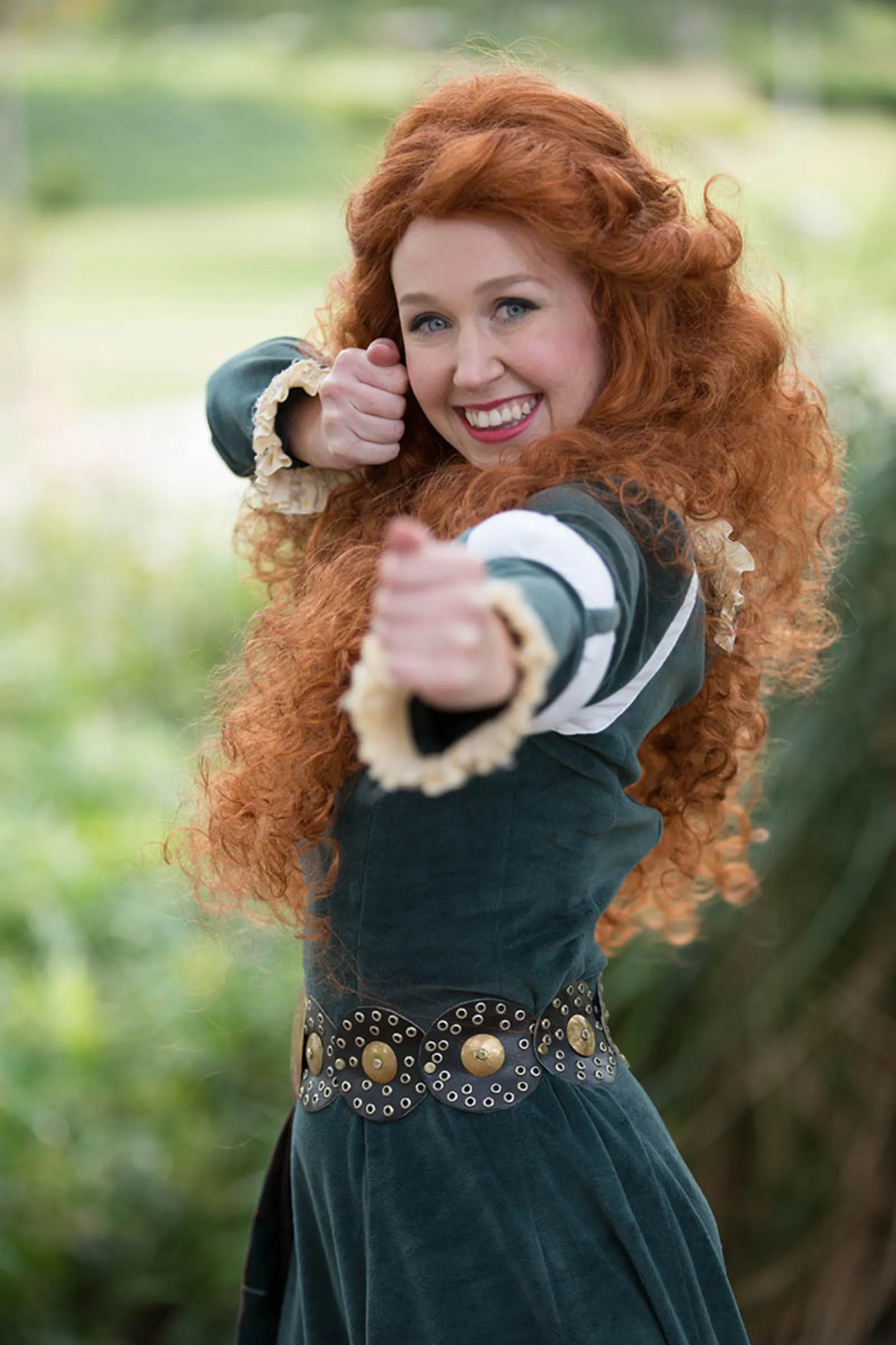 Scottish Princess party character in Boston