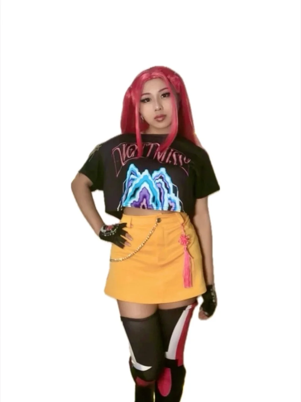 K-Pop Warrior party character in Boston