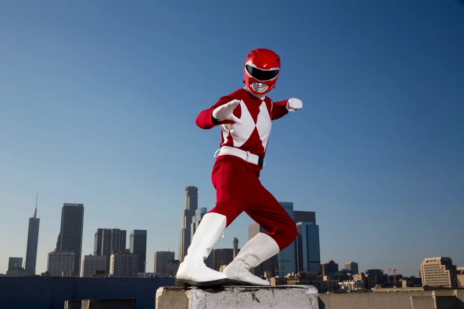 Red Power Hero party character in Boston