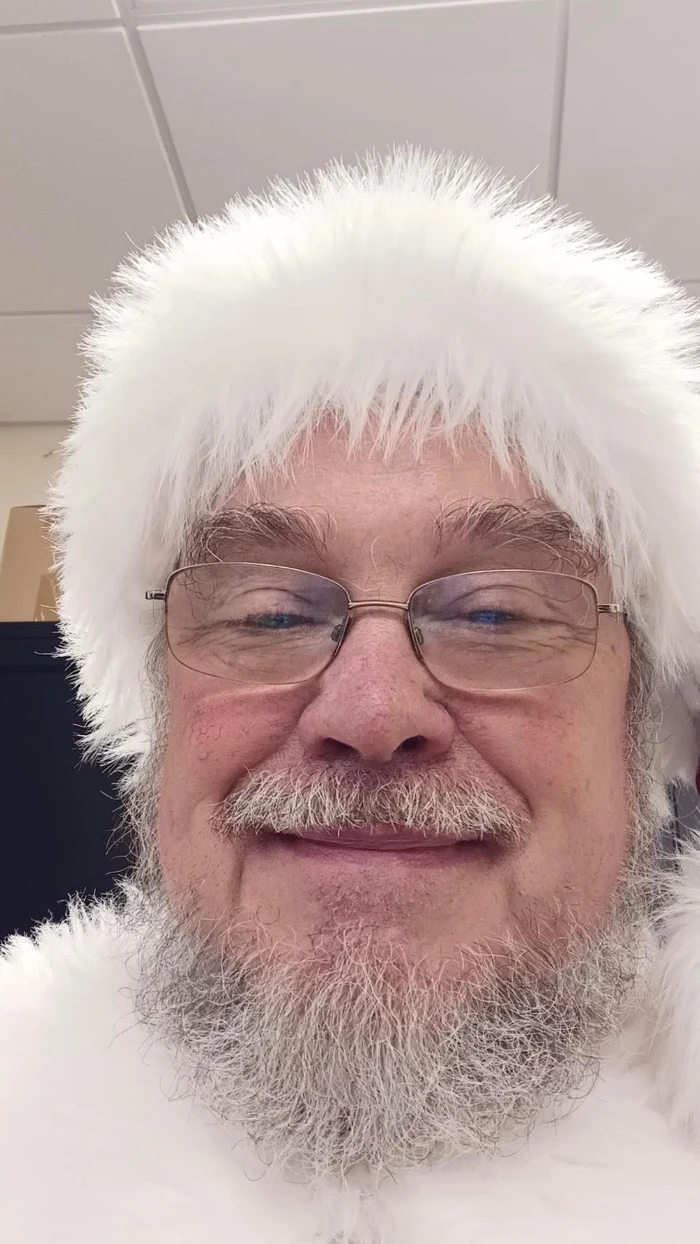 Santa party character in Boston
