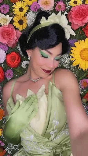 Frog Princess party character in Boston