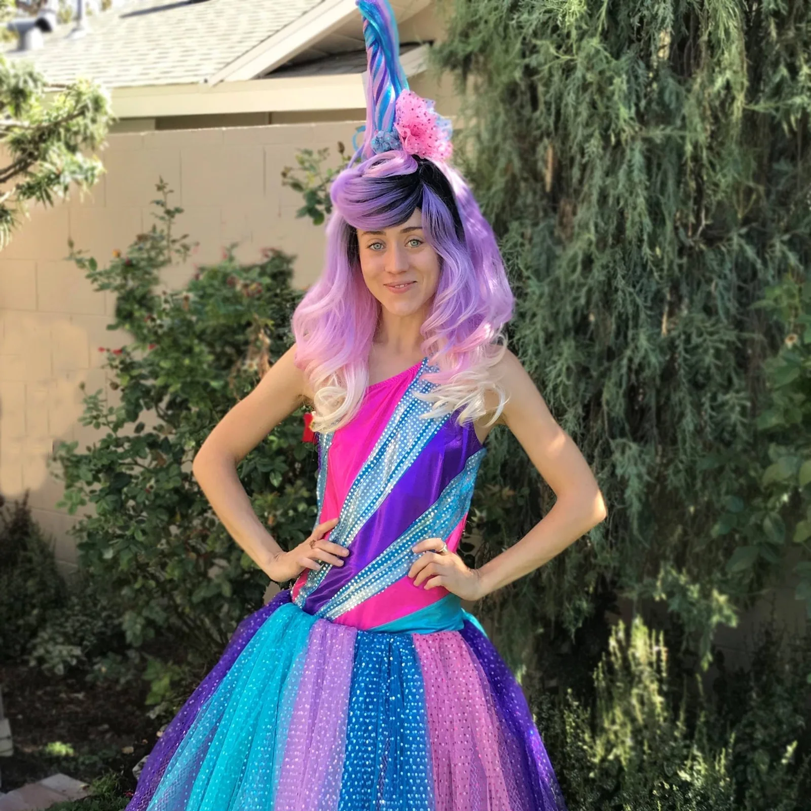 Unicorn Princess party character in Boston