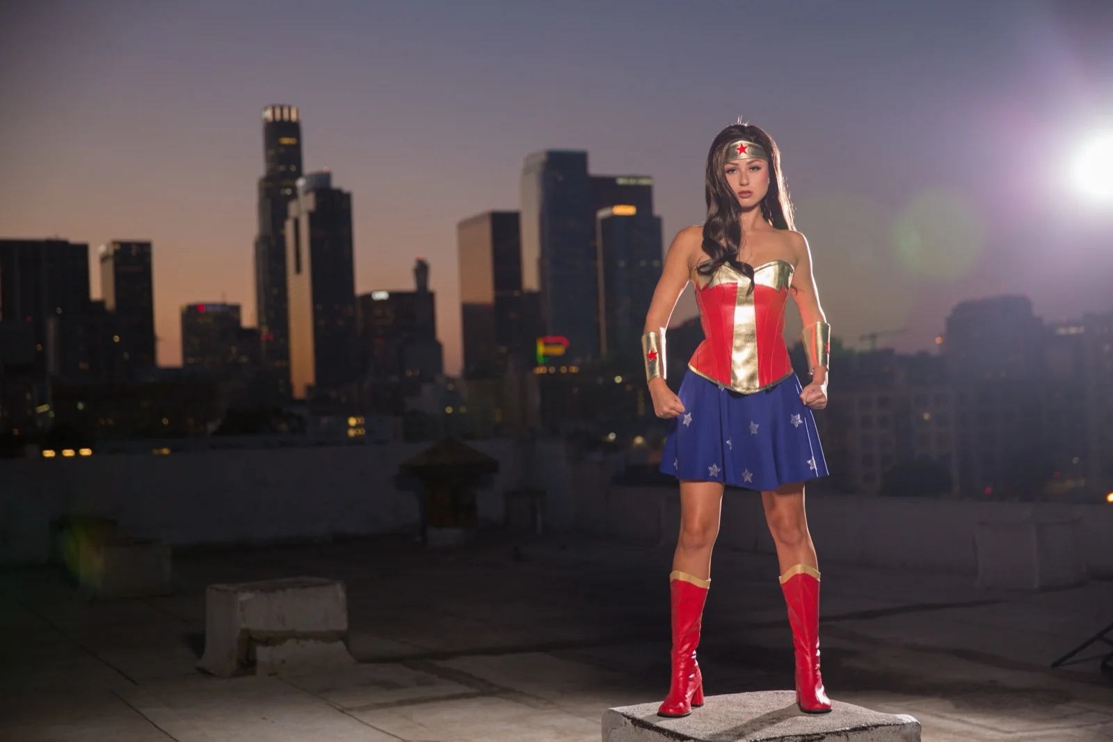 Wonder Hero party character in Boston