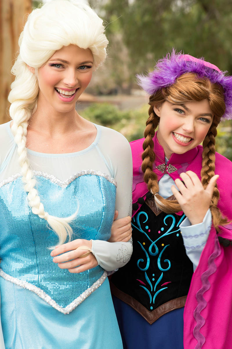 Frozen elsa and anna party character for kids in boston