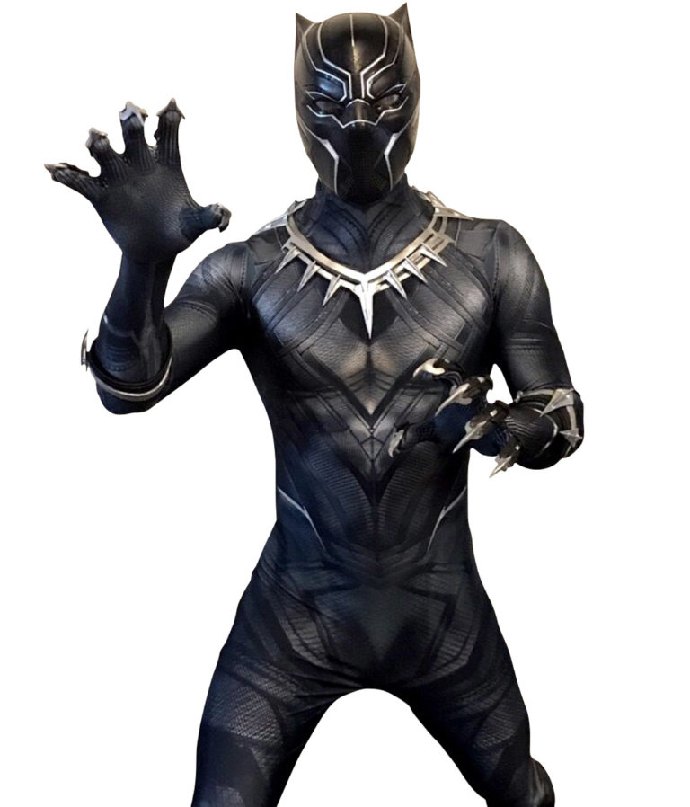 Black panther party character for kids in boston